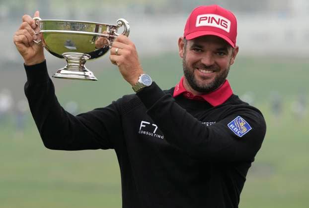 June 2, 2024, Hamilton, On, CANADA: Corey Conners holds the trophy Rivermead Cup after the Canadian Open golf tournament in Hamilton, Ontario on Sunday June 2, 2024. Conners was the top Canadian, shooting a 65 to reach 12 under. Canada News - June 2, 2024  - ZUMAc35_ 20240602_zaf_c35_132 Copyright: xFrankxGunnx