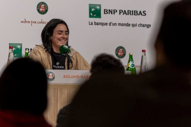 2024 French Open - Day 8 Ons Jabeur is giving an interview at Roland Garros Grand Slam Tournament - Day 08 in Paris, France, on June 02, 2024. Paris France  Copyright: xRobertxSzaniszlox originalFilename:szaniszlo-notitle240602_npDHV.jpg