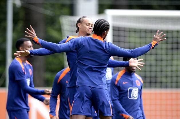 Sport Bilder des Tages ZEIST - Xavi Simons during a training session of the Dutch national team, Nationalteam at the KNVB Campus on June 3, 2024 in Zeist, the Netherlands. The Dutch national team is preparing for the European Football Championship in Germany. ANP JEROEN PUTMANS UEFA EURO, EM, Europameisterschaft,Fussball 2024 Germany 2024 xVIxANPxSportx xxANPxIVx 500229518 originalFilename: 500229518.jpg