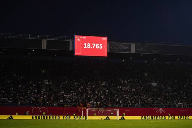 Zuschauerzahl GER, Deutschland vs. Polen, Frauen, Fussball, EM-Qualifikation, Spieltag 3, Saison 2023 2024, 31.05.2024 GER, Deutschland vs. Polen, Frauen, Fussball, EM-Qualifikation, Spieltag 3, Saison 2023 2024, 31.05.2024 Rostock Copyright: xEibner-Pressefoto MarcelxvonxFehrnx EP_MFN