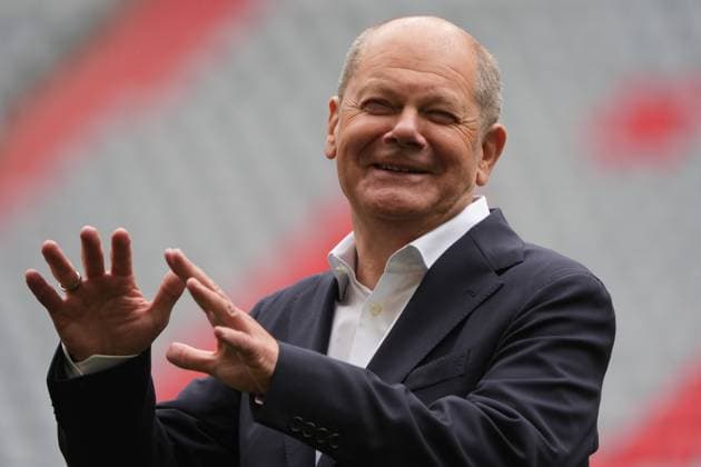 Bundeskanzler Olaf Scholz (SPD) - München 03.06.2024: Kanzler Olaf Scholz besucht EM-Arena München