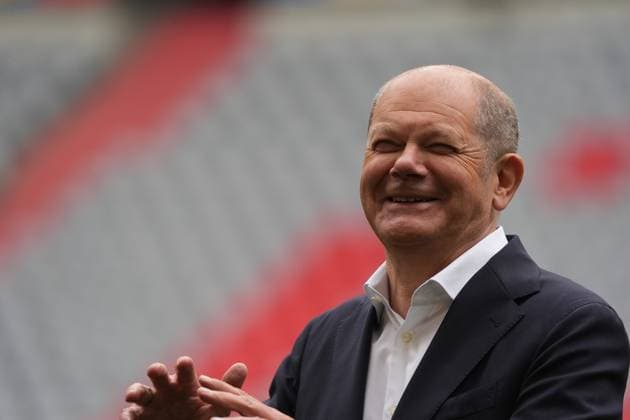 Bundeskanzler Olaf Scholz (SPD) - München 03.06.2024: Kanzler Olaf Scholz besucht EM-Arena München