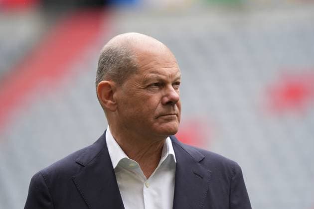 Bundeskanzler Olaf Scholz (SPD) - München 03.06.2024: Kanzler Olaf Scholz besucht EM-Arena München