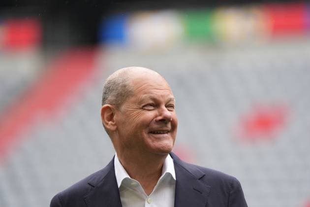 Bundeskanzler Olaf Scholz (SPD) - München 03.06.2024: Kanzler Olaf Scholz besucht EM-Arena München