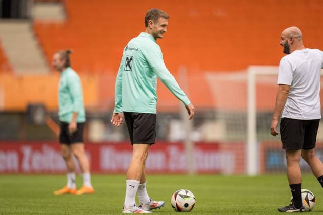 SOCCER - AUT vs SRB, test match VIENNA,AUSTRIA,03.JUN.24 - SOCCER - OEFB International Friendly, Länderspiel, Nationalmannschaft match, Austria vs Serbia, preview, training Team AUT. Image shows Stefan Posch (AUT).  GEPAxpictures xJohannesxFriedl