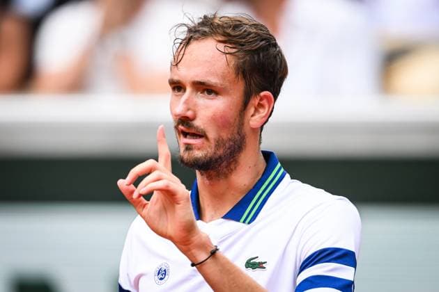 June 3, 2024, Paris, France, France: Daniil MEDVEDEV of Russia during the ninth day of Roland-Garros 2024, French Open 2024, Grand Slam tennis tournament at the Roland-Garros Stadium on June 03, 2024 in Paris, France. Paris France - ZUMAm308 20240603_zsp_m308_004 Copyright: xMatthieuxMirvillex