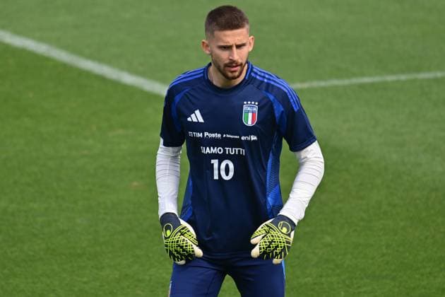 Italian player Guglielmo Vicario during Italy training session, UEFA European Football Championship in Florence, Italy, June 03 2024  Copyright: xLisaxGuglielmi IPAxSportx xipa-ax xx IPA_46789632 IPA_Agency_IPA46789632