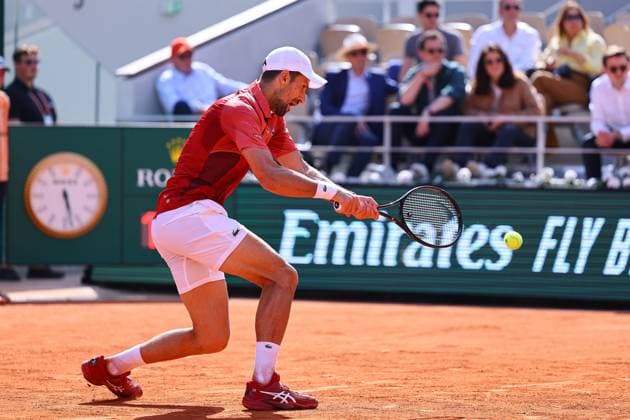 2024.06.03 Paryz Tenis French Open Roland Garros 2024 Novak Djokovic - Francisco Cerendolo N Z Novak Djokovic Foto Pawel Andrachiewicz PressFocus 2024.06.03 Paris Tennis French Open Roland Garros 2024 Novak Djokovic - Francisco Cerendolo Novak Djokovic Photo Pawel Andrachiewicz PressFocus NEWSPIX.PL --- Newspix.pl POLAND OUT!  20240603_PF_PA161