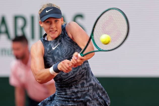 3rd June 2024; Roland Garros, Paris, France; 2024 French Open Tennis tournament, Day 9; Mirra Andreeva of Russia, aged 17, during her win against Varvara Gracheva (rus fra)  ActionPlus12650662 JonxBromley