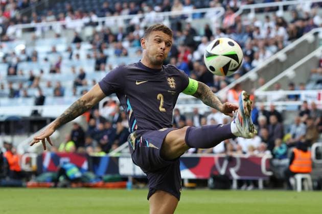 England v Bosnia & Herzegovina 3 June 2024, Newcastle - International Football Friendly - England v Bosnia & Herzegovina - Kieran Trippier of England - Photo: Mark Leech Offside. Newcastle UK Copyright: xMarkxLeechx xOffsidexOffside