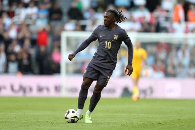 England v Bosnia & Herzegovina 3 June 2024, Newcastle - International Football Friendly - England v Bosnia & Herzegovina - Eberechi Eze of England - Photo: Mark Leech Offside. Newcastle UK Copyright: xMarkxLeechx xOffsidexOffside
