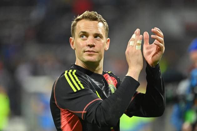 Sport Themen der Woche KW23 Sport Bilder des Tages Torwart Manuel NEUER (GER) nach Spielende, applaudiert, Aktion,Einzelbild,angeschnittenes Einzelmotiv,Portraet,Portrait,Porträt. Fussball Laenderspiel Deutschland (GER) - Ukraine (UKR) 0-0 am 03.06.2024, Max Morlock Stadion Nuernberg *** Goalkeeper Manuel NEUER GER after the end of the match, applauding, action,single picture,cropped single motif,portrait,portrait,portrait football match Germany GER Ukraine UKR 0 0 on 03 06 2024, Max Morlock Stadium Nuremberg