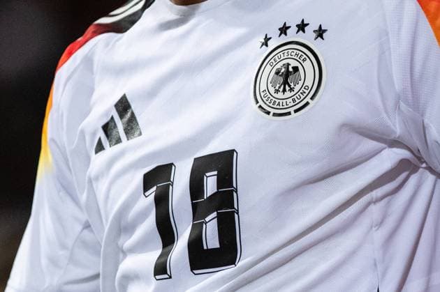 Länderspiel Deutschland - Ukraine; 03.06.2024 Symbolbild, logo von DFB auf dem Trikot, Deutschland Länderspiel Deutschland - Ukraine; Nürnberg, Max-Morlock-Stadion, 03.06.2024 Copyright: xBEAUTIFULxSPORTS Buriakovx