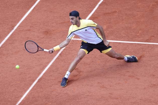 Francisco Cerundolo, ARG, during fourth round of 2024 French Open at Roland Garros, Paris, 03 06 2024; -