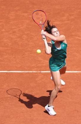 Emma Navarro, USA, during fourth round of 2024 French Open at Roland Garros, Paris, 03 06 2024; -