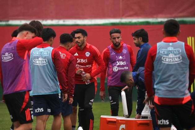 Futbol, entrenamiento Seleccion Chilena. Entrenamiento de la Seleccion Chilena previo a su participacion en la Copa America 2024, Santiago, Chile. 3 06 2024 Javier Salvo Photosport Football,Chilean national team, Nationalteam training. Training of the Chilean National Team prior to its participation in the Copa America 2024, Santiago, Chile. 3 06 2024 Javier Salvo Photosport Entrenamiento de la Seleccion Chilena 3 6 2024. 