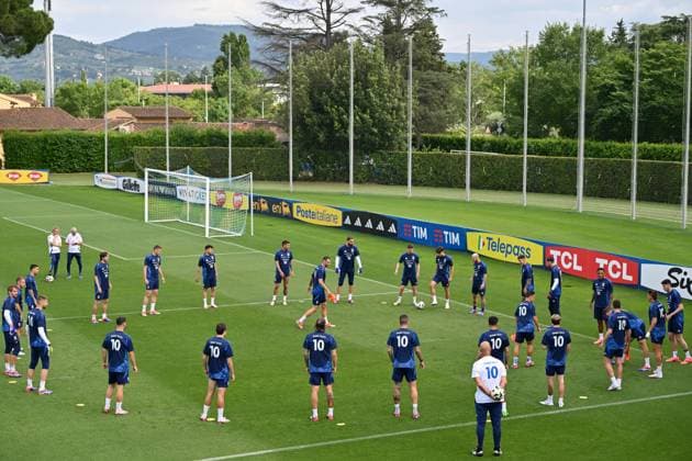 Italian players during Italy training session, UEFA European Football Championship in Florence, Italy, June 03 2024  Copyright: xLisaxGuglielmi IPAxSportx xipa-ax xx IPA_46790227 IPA_Agency_IPA46790227