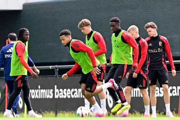 Media Activities of the Belgian National Football team - 20240604 TUBIZE, BELGIUM - JUNE 04 : Vranckx Aster midfielder of Belgium pictured during a training session prior to the UEFA EURO, EM, Europameisterschaft,Fussball 2024 European Football Championship at the Belgian National Football center on June 04, 2024 in Tubize, Belgium, 04 06 2024 Tubize Belgium  Copyright: xPeterxDexVoechtx