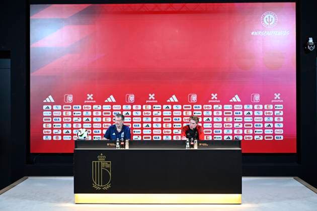 Media Activities of the Belgian National Football team - 20240604 TUBIZE, BELGIUM - JUNE 04 : De Bruyne Kevin forward of Belgium pictured during a press conference, PK, Pressekonferenz prior to the UEFA EURO, EM, Europameisterschaft,Fussball 2024 European Football Championship at the Belgian National Football center on June 04, 2024 in Tubize, Belgium, 04 06 2024 Tubize Belgium  Copyright: xPeterxDexVoechtx