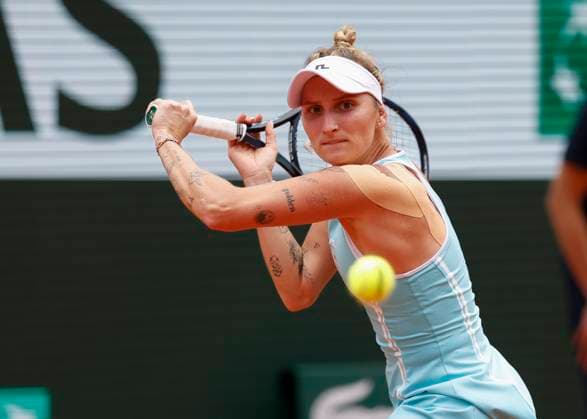 Marketa Vondrousova (CZE) Tennis - French Open 2024 - Roland Garros - Paris - - France - 4 June 2024. Copyright: xJuergenxHasenkopfx
