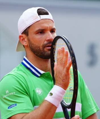 Grigor Dimitrov reacts French Open Tennis, Day 10, Tennis, Roland Garros, Paris, France - 04 June 2024  Copyright: xJavierxGarcia Shutterstockx 14521933ap