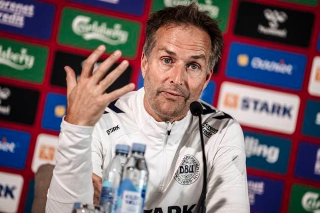 National Coach Kasper Hjulmand during the press conference, PK, Pressekonferenz with the national football team in Helsingoer on Tuesday, June 4, 2024. Denmark will play in Group C at the EM 2024 finals. (Photo: Thomas Traasdahl Scanpix 2024) , Elsinore Denmark Copyright: ThomasxTraasdahl RitzauScanpix ThomasxTraasdahlx spdk20240604-165039-L