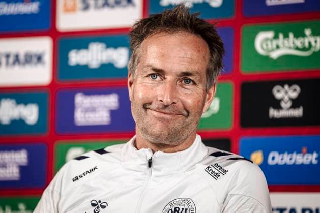 National coach Kasper Hjulmand during the press conference, PK, Pressekonferenz with the national football team in Helsingoer on Tuesday, June 4, 2024. Denmark will play in Group C at the EM 2024 finals. (Photo: Thomas Traasdahl Scanpix 2024) , Elsinore Denmark Copyright: ThomasxTraasdahl RitzauScanpix ThomasxTraasdahlx spdk20240604-163602-L