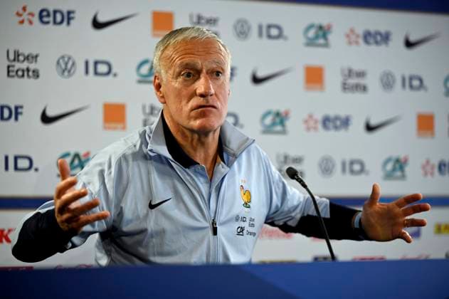 CP DES BLEUS PHOTOPQR L EST REPUBLICAIN Alexandre MARCHI ; METZ ; 04 06 2024 ; - EQUIPE DE FRANCE DE FOOTBALL - EURO 2024 - MATCH DE PREPARATION - CONFERENCE DE PRESSE. Stade Saint-Symphorien, Metz 4 juin 2024. Didier DESCHAMPS, sélectionneur de l Equipe de France, pendant la conférence de presse. PHOTO Alexandre MARCHI. Metz, France, june 4th 2024 press conference, PK, Pressekonferenz of France national team, Nationalteam before its preparation match for euro 2024 METZ Moselle France  Copyright: xPHOTOPQR L ESTxREPUBLICAIN MAXPPxAlexandrexMARCHIx 20240604NCY7756 20240604NCY7756