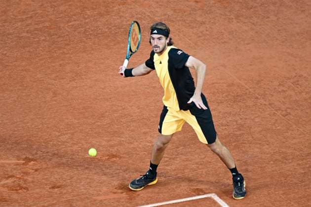Stefanos Tsitsipas (GRE) Vs Carlos Alcaraz (ESP) TENNIS : Roland Garros 2024 - 04 06 2024 MichaelBaucher Panoramic 