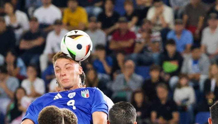 June 4, 2024, Bologna, Bologna, Emilia Romagna: during the preparation match for the 2024 European Football Championships in Germany the national team, Nationalteam faces a friendly match between Italy and Turkey at the Renato Dall Ara stadium in Bologna.In picture: Mateo Retegui of italy Bologna Emilia Romagna - ZUMAs236 20240604_aap_s236_014 Copyright: xFabioxSassox