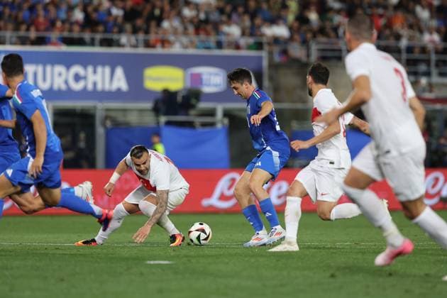 UEFA EUROPEAN FRIENDLY MATCH ITALY VS TURKEY IN BOLOGNA Bologna, Italy 4.06.2024: during Uefa European friendly football match Italy vs Turkey at Stadio Renato Dall™Ara in Bologna. BOLOGNA DALL ARA italy italy Copyright: xmarcoxiacobucci