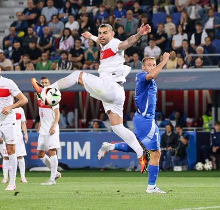 June 4, 2024, Bologna, Bologna, Emilia Romagna: during the preparation match for the 2024 European Football Championships in Germany the national team, Nationalteam faces a friendly match between Italy and Turkey at the Renato Dall Ara stadium in Bologna.In picture: AbdoÂ¼lkerim BardakcÄ Bologna Emilia Romagna - ZUMAs236 20240604_aap_s236_027 Copyright: xFabioxSassox