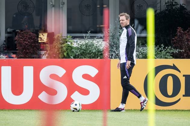 Trainingslager Vorbereitung UEFA EURO 2024 Deutschland; 05.06.2024 Julian Nagelsmann (Trainer Deutschland) am Ball Trainingslager Vorbereitung UEFA EURO 2024 Deutschland - Training; HerzoBase, Herzogenaurach am 05.06.2024 Copyright: xBEAUTIFULxSPORTS Wunderlx