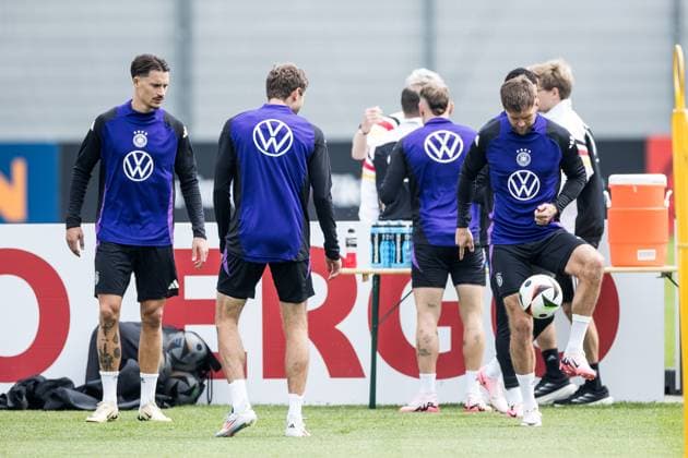 Trainingslager Vorbereitung UEFA EURO 2024 Deutschland; 05.06.2024 Niclas Füllkrug (Deutschland) am Ball Trainingslager Vorbereitung UEFA EURO 2024 Deutschland - Training; HerzoBase, Herzogenaurach am 05.06.2024 Copyright: xBEAUTIFULxSPORTS Wunderlx