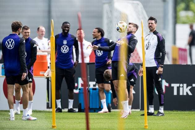 Trainingslager Vorbereitung UEFA EURO 2024 Deutschland; 05.06.2024 Niclas Füllkrug (Deutschland) am Ball Trainingslager Vorbereitung UEFA EURO 2024 Deutschland - Training; HerzoBase, Herzogenaurach am 05.06.2024 Copyright: xBEAUTIFULxSPORTS Wunderlx
