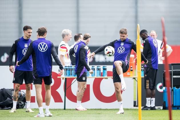 Trainingslager Vorbereitung UEFA EURO 2024 Deutschland; 05.06.2024 Niclas Füllkrug (Deutschland) am Ball Trainingslager Vorbereitung UEFA EURO 2024 Deutschland - Training; HerzoBase, Herzogenaurach am 05.06.2024 Copyright: xBEAUTIFULxSPORTS Wunderlx