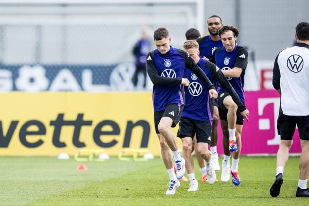 Trainingslager Vorbereitung UEFA EURO 2024 Deutschland; 05.06.2024 Florian Wirtz (Deutschland, 17) im Warm Up Trainingslager Vorbereitung UEFA EURO 2024 Deutschland - Training; HerzoBase, Herzogenaurach am 05.06.2024 Copyright: xBEAUTIFULxSPORTS Wunderlx