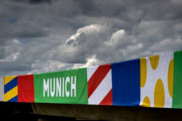 30.05.2024, Fussball Europameisterschaft 2024, Das EM-Stadion München Fußball Arena, so heisst die Allianz-Arena München während der EM,