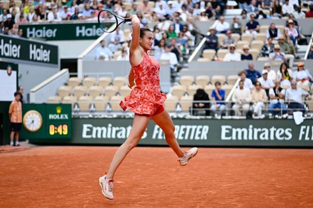 Aryna Sabalenka ( RUS ) during the 2024 French Open at Roland Garros on June 5, 2024 in Paris, France. ( Photo by federico pestellini panoramic ) - TENNIS : Roland Garros 2024 - Internationaux de France - 05 06 2024 FedericoPestellini Panoramic 
