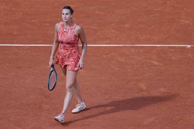 Aryna Sabalenka, BLR, during quarterfinals of 2024 French Open at Roland Garros, Paris, 05 06 2024; -