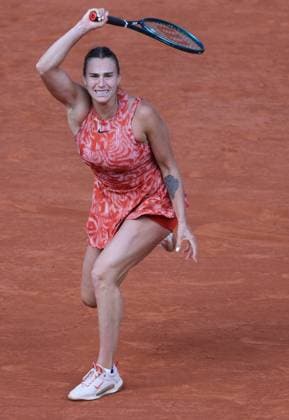 Aryna Sabalenka, BLR, during quarterfinals of 2024 French Open at Roland Garros, Paris, 05 06 2024; -