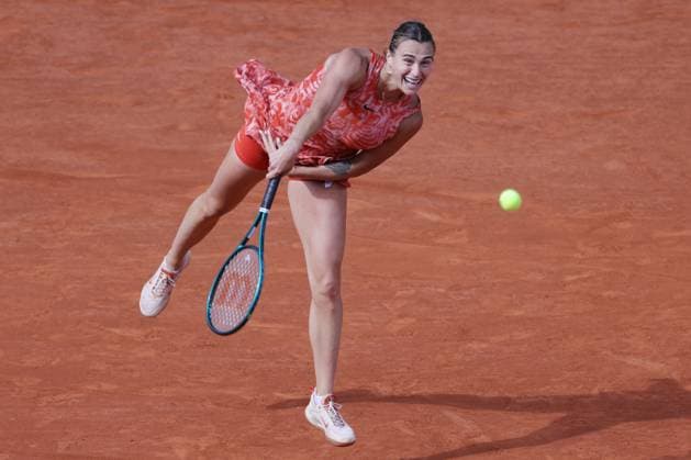 Aryna Sabalenka, BLR, during quarterfinals of 2024 French Open at Roland Garros, Paris, 05 06 2024; -