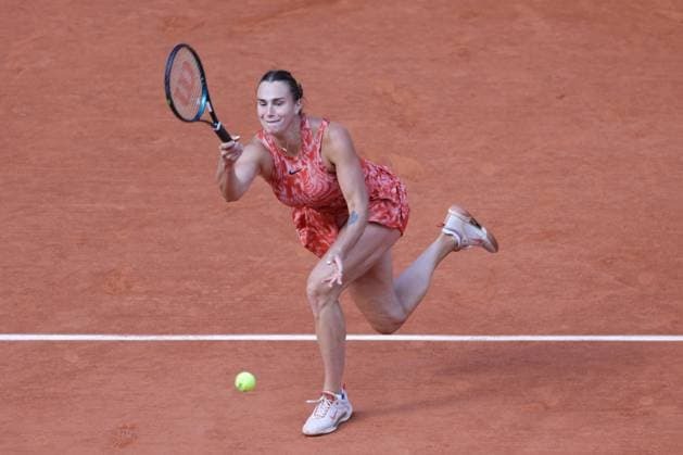 Aryna Sabalenka, BLR, during quarterfinals of 2024 French Open at Roland Garros, Paris, 05 06 2024; -