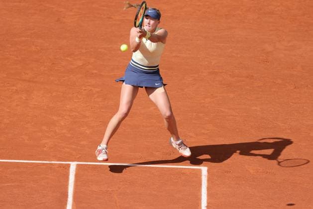 Mirra Andreeva, RUS, during quarterfinals of 2024 French Open at Roland Garros, Paris, 05 06 2024; -