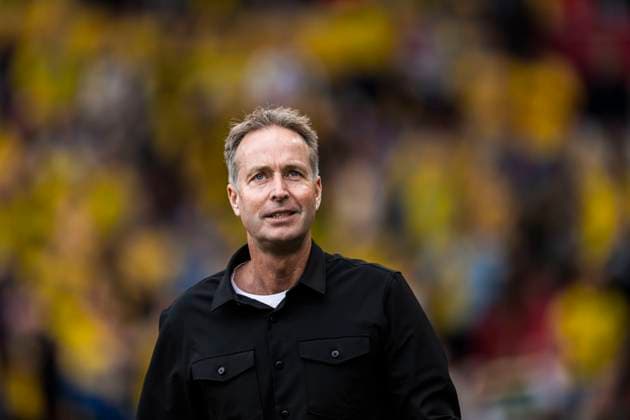 240605 Head coach Kasper Hjulmand of Denmark ahead of the International Friendly, Länderspiel, Nationalmannschaft football match between Denmark and Sweden on June 5, 2024 in Copenhagen. Photo: Petter Arvidson BILDBYRAN kod PA PA0824 bbeng fotboll football soccer fotball landskamp träningslandskamp international friendly sverige sweden sverige a denmark danmark Copyright: PETTERxARVIDSON BB240605PA054