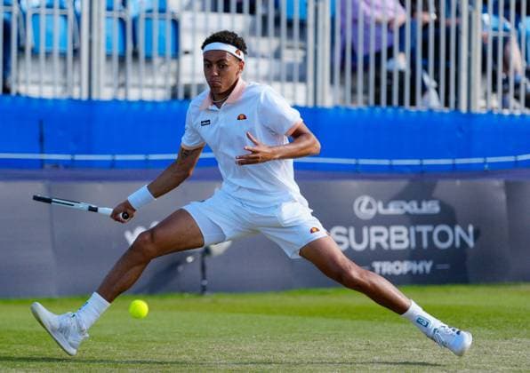 Great Britain s Paul Jubb 2nd round Action Lexus Surbiton Trophy, Day 3, Tennis, Surbiton Racket & Fitness Club, London, UK - 05 June 2024  Copyright: xDavexShopland Shutterstockx 14522109dv