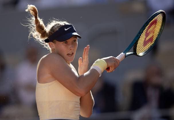 Mirra Andreeva of Russia in action French Open Tennis, Day 11, Tennis, Roland Garros, Paris, France - 05 June 2024  Copyright: xEllaxLing Shutterstockx 14521937at