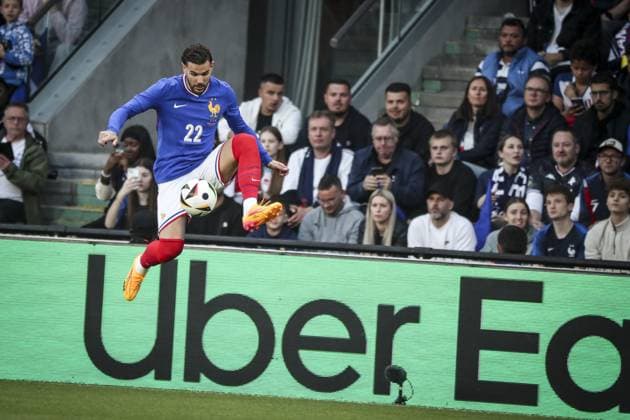 THEO HERNANDEZ 22 FOOTBALL: FRANCE - LUXEMBOURG PREPARATION - EURO 2024 Stade saint-symphorien- Metz. 05.- 06-2024 ElyxandroCegarra Panoramic 