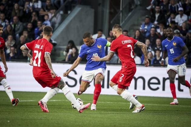 KYLIAN MBAPPE 10 FOOTBALL: FRANCE - LUXEMBOURG PREPARATION - EURO 2024 Stade saint-symphorien- Metz. 05.- 06-2024 ElyxandroCegarra Panoramic 