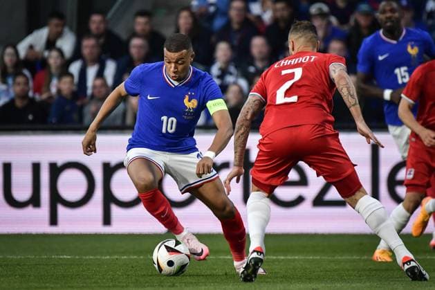 Friendly football match - France v Luxembourg French forward Kylian Mbappe fights for the ball during a friendly football match between France and Luxembourg at the Stage Saint-Symphorien stadium in Metz on June 5, 2024. Photo by Firas Abdullah ABACAPRESS.COM Metz Lorraine France  Copyright: xAbdullahxFiras ABACAx
